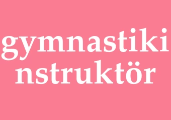 Synonym gymnastikinstruktör