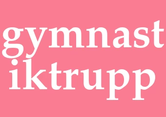 Synonym gymnastiktrupp
