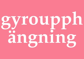 Synonym gyroupphängning