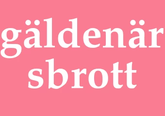 Synonym gäldenärsbrott