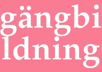 Synonym gängbildning