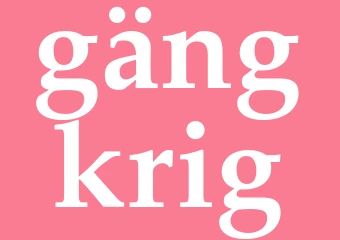 Synonym gängkrig