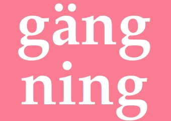 Synonym gängning