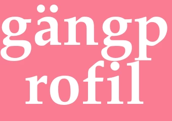 Synonym gängprofil