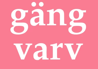 Synonym gängvarv