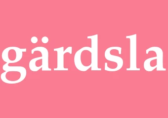 Synonym gärdsla