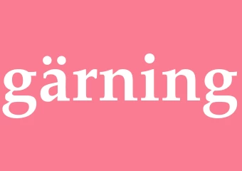 Synonym gärning
