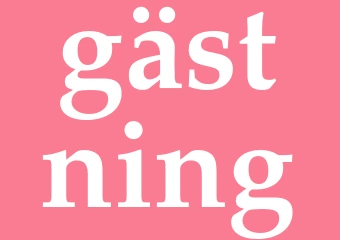 Synonym gästning
