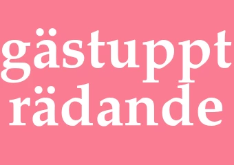 Synonym gästuppträdande