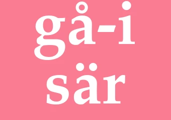 Synonym gå isär