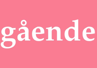 Synonym gående