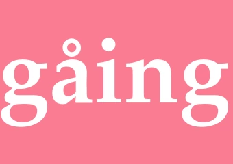 Synonym gåing