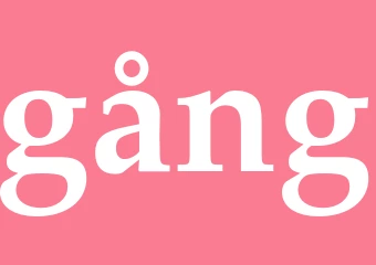 Synonym gång