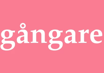Synonym gångare