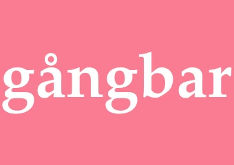 Synonym gångbar