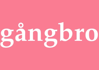 Synonym gångbro