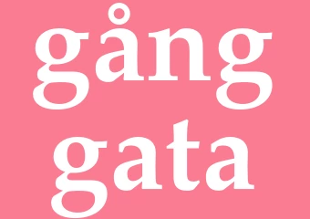 Synonym gånggata