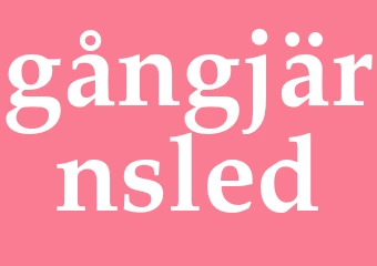 Synonym gångjärnsled