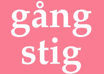 Synonym gångstig