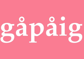 Synonym gåpåig
