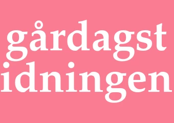 Synonym gårdagstidningen