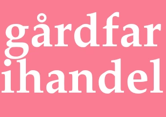 Synonym gårdfarihandel