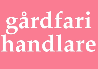 Synonym gårdfarihandlare