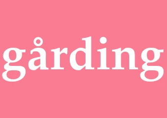 Synonym gårding