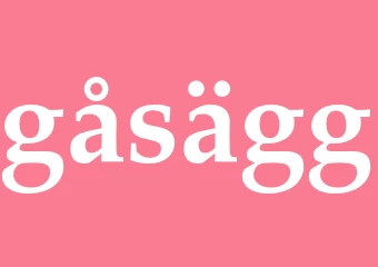 Synonym gåsägg