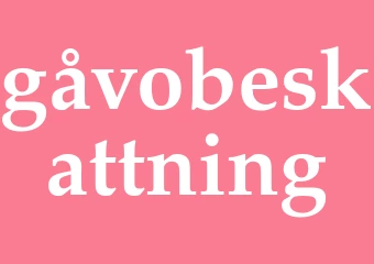 Synonym gåvobeskattning