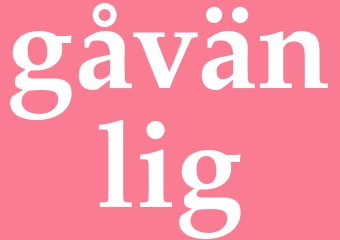 Synonym gåvänlig