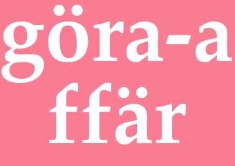 Synonym göra affär