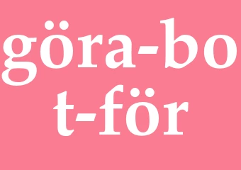 Synonym göra bot för