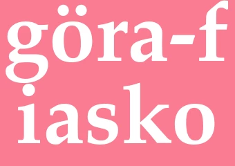 Synonym göra fiasko