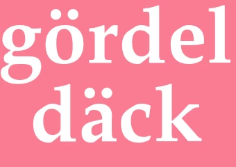 Synonym gördeldäck