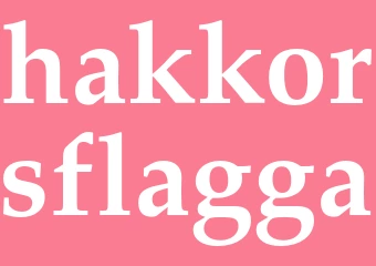 Synonym hakkorsflagga