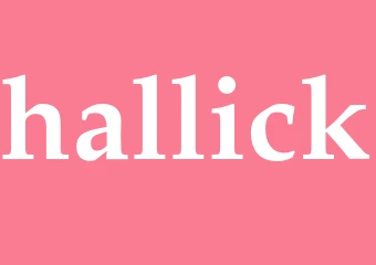 Synonym hallick