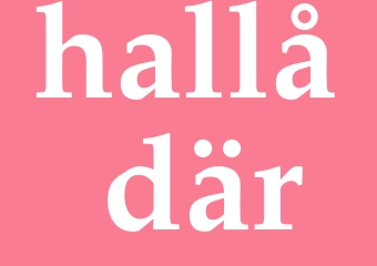 Synonym hallå där