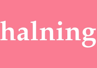 Synonym halning