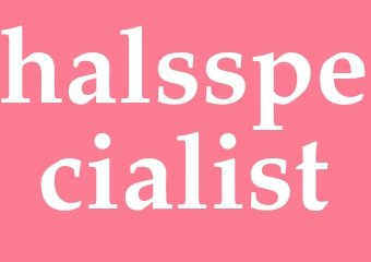 Synonym halsspecialist