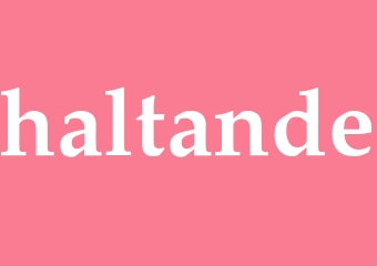Synonym haltande