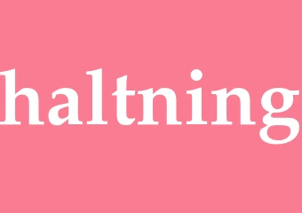 Synonym haltning