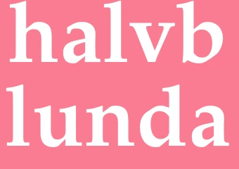 Synonym halvblunda