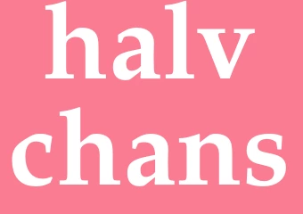 Synonym halvchans