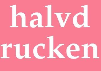 Synonym halvdrucken