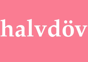 Synonym halvdöv