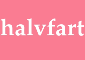 Synonym halvfart