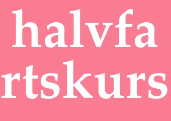 Synonym halvfartskurs