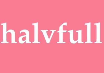 Synonym halvfull