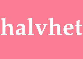 Synonym halvhet